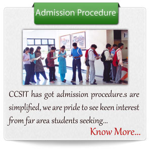 Click to know about Admission Procedures...